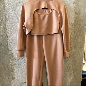 Women's Tan 3 piece set